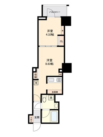パティオ神田の物件間取画像